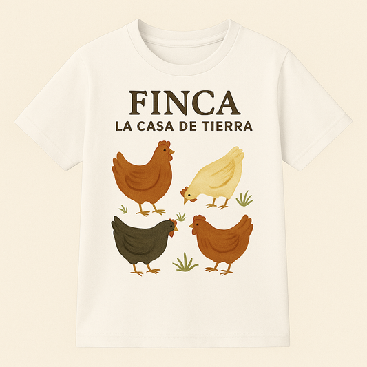 Camiseta infantil Gallinas